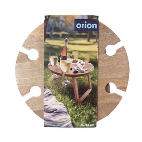 Piknikový tác-stolek MANGO pr. 39,5 cm, v. 24,5 cm