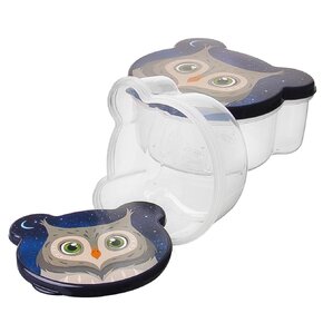 Svačinový box sova 4 ks