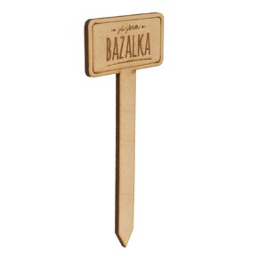 Zápich do květináče bazalka