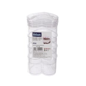 Pohárek s víčkem na dezert 0,14 l 4 ks