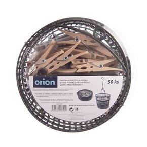 Prádelní kolíčky v košíku 50 ks