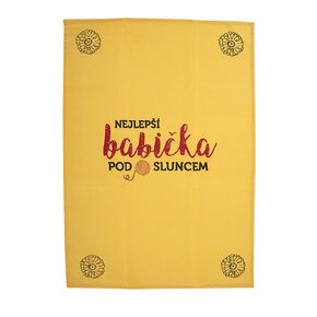 Kuchyňská utěrka NEJLEPŠÍ BABIČKA 3 ks