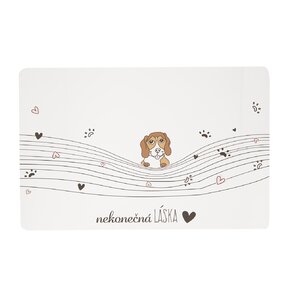 Prostírání NEKONEČNÁ LÁSKA pes 43x28 cm
