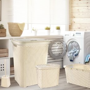 Prádelní koš s víkem RATAN Hobby