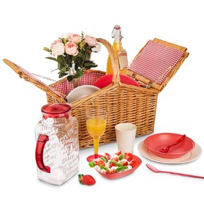 Piknikový koš Big s textilní vsadkou