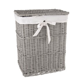 Prádelní koš s víkem šedý