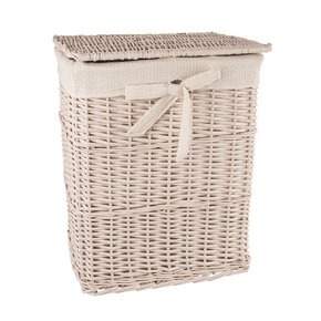 Prádelní koš s víkem béžový