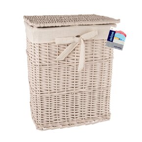 Prádelní koš s víkem béžový