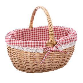 Piknikový koš s textilní vsadkou KÁRO