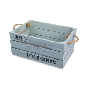 Dekorativní bedýnka ZELENÁ 35x25x15 cm