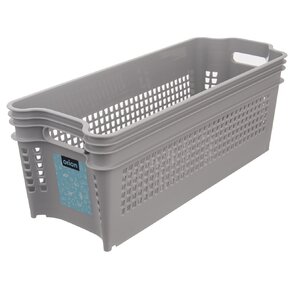 Košík Stack stohovat. kolečka 49,5x19x18 cm 