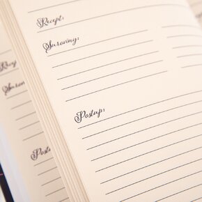 Kniha na recepty LOUKA modrá