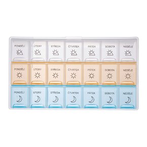 Organizér na léky týdenní 3 sekce