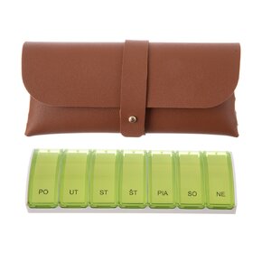 Organizér na léky týdenní s pouzdrem