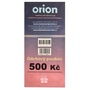 Dárkový poukaz Orion/Indecor 500 Kč