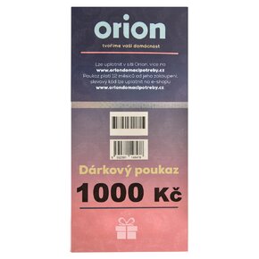 Dárkový poukaz Orion 1 000 Kč