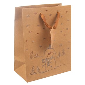 Dárková taška SNĚHULÁK 26x12,5x32 cm 