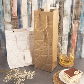 Dárková taška mřížka 12x9x36 cm