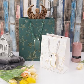 Dárková taška hvězda 18x10x23 cm 