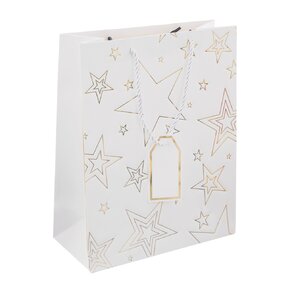 Dárková taška hvězda 26x12x32 cm 