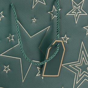 Dárková taška hvězda 31x12x26 cm