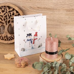Dárková taška SNĚHULÁK 18x10x23 cm