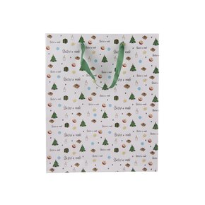 Dárková taška Šťastné a veselé 26x12x32 cm