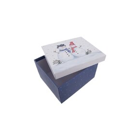 Dárková krabice SNĚHULÁK 21x18,5x11,5 cm