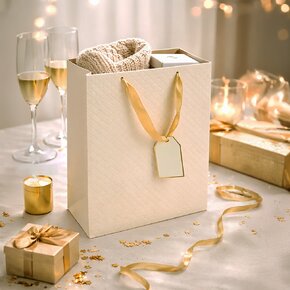 Dárková taška quilt 26x12x32 cm