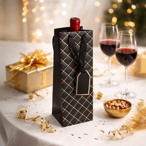 Dárková taška quilt 12x9x36 cm