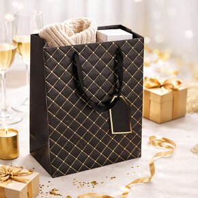 Dárková taška quilt 26x12x32 cm