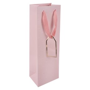 Dárková taška vytlačovaná srdíčka 12x9x36 cm