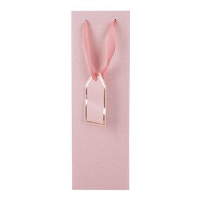 Dárková taška vytlačovaná srdíčka 12x9x36 cm