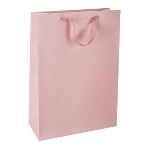 Dárková taška vytlačovaná srdíčka 30,5x12x42 cm