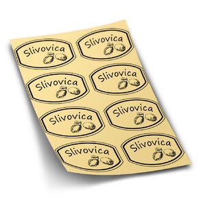 Samolepky na láhve Slivovica
