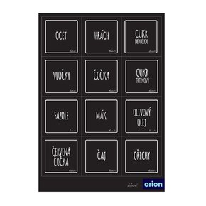 Samolepky na dózy BLACK 