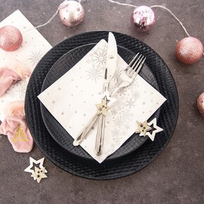 Servírovací ubrousky hvězdy VLOČKA