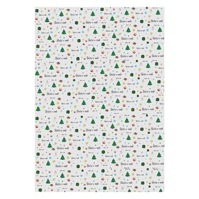 Vánoční balicí papír Šťastné a veselé 100x70 cm 2 ks