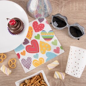 Servírovací ubrousky SRDCE