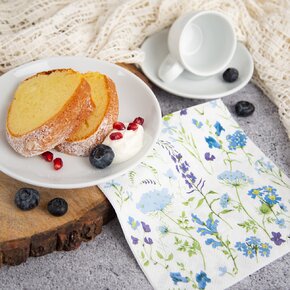 Servírovací ubrousky květy