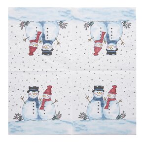 Servírovací ubrousky SNĚHULÁK