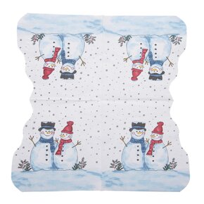 Servírovací ubrousky SNĚHULÁK vykrojené