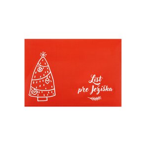 Papírová obálka List pre Ježiška s dopisem