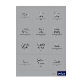 Samolepky na dózy GREY 