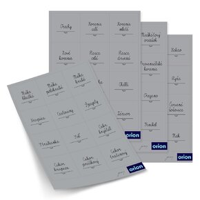 Samolepky na dózy GREY