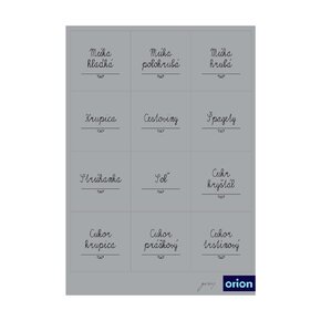 Samolepky na dózy GREY