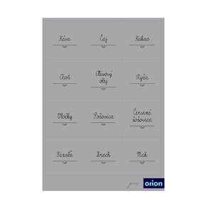 Samolepky na dózy GREY