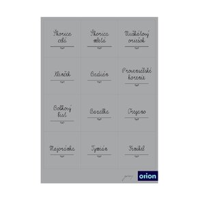 Samolepky na dózy GREY