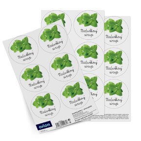 Samolepky na láhve Meduňkový sirup