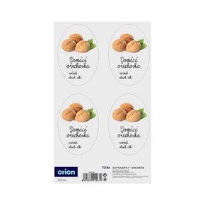 Samolepky na láhve Domácí ořechovka